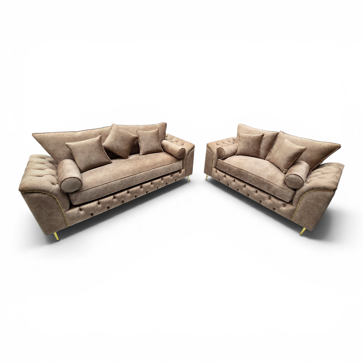 Malibu Chesterfield 3+2 Sofa Set – handmade in Britain by Simple Living UK