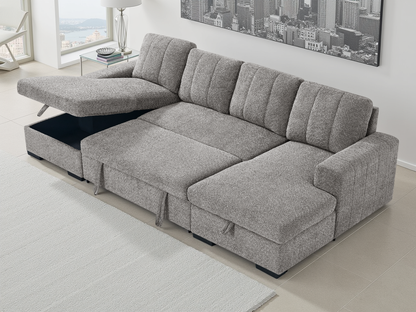 Como Sofa Bed Grey - Bed Configuration