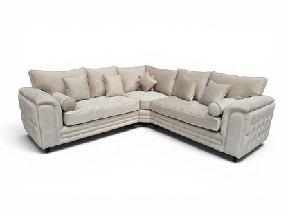 Zara Chesterfield Corner Sofa – handmade in Britain by Simple Living UK