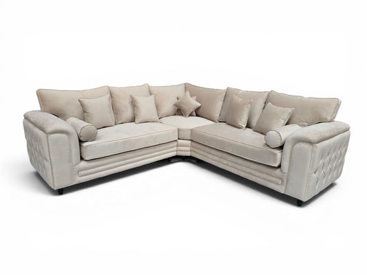 Zara Chesterfield Corner Sofa – handmade in Britain by Simple Living UK