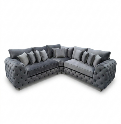 Ashton Chesterfield Corner Sofa – handmade in Britain by Simple Living UK