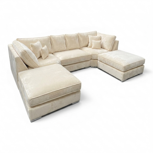 Belgravia Cinema Style Sofa - U-Shape Front View