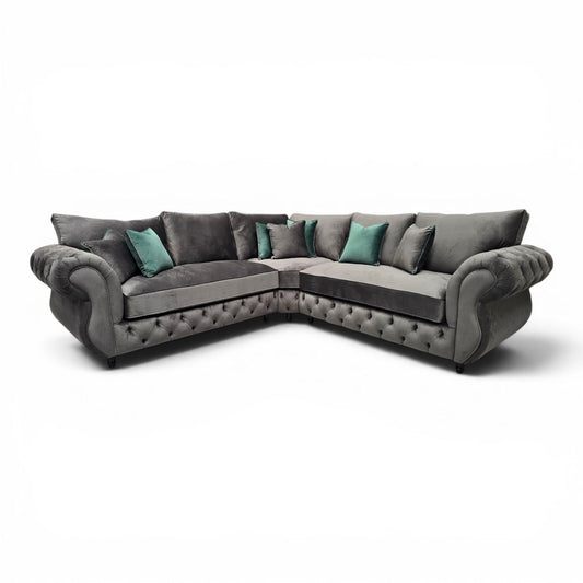 Rio Chesterfield Corner Sofa – handmade in Britain by Simple Living UK